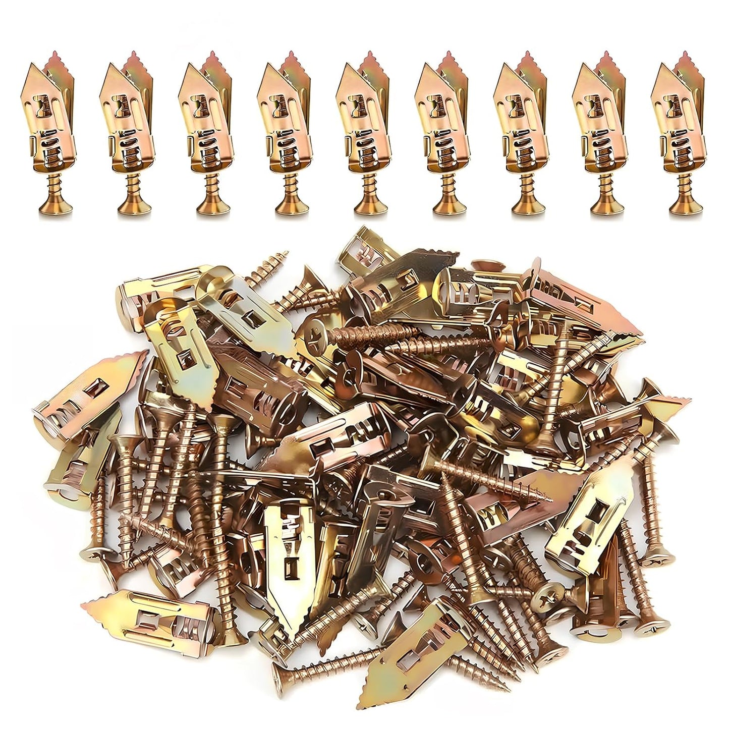 No-Drill Heavy Duty Steel Drywall Anchors Kit