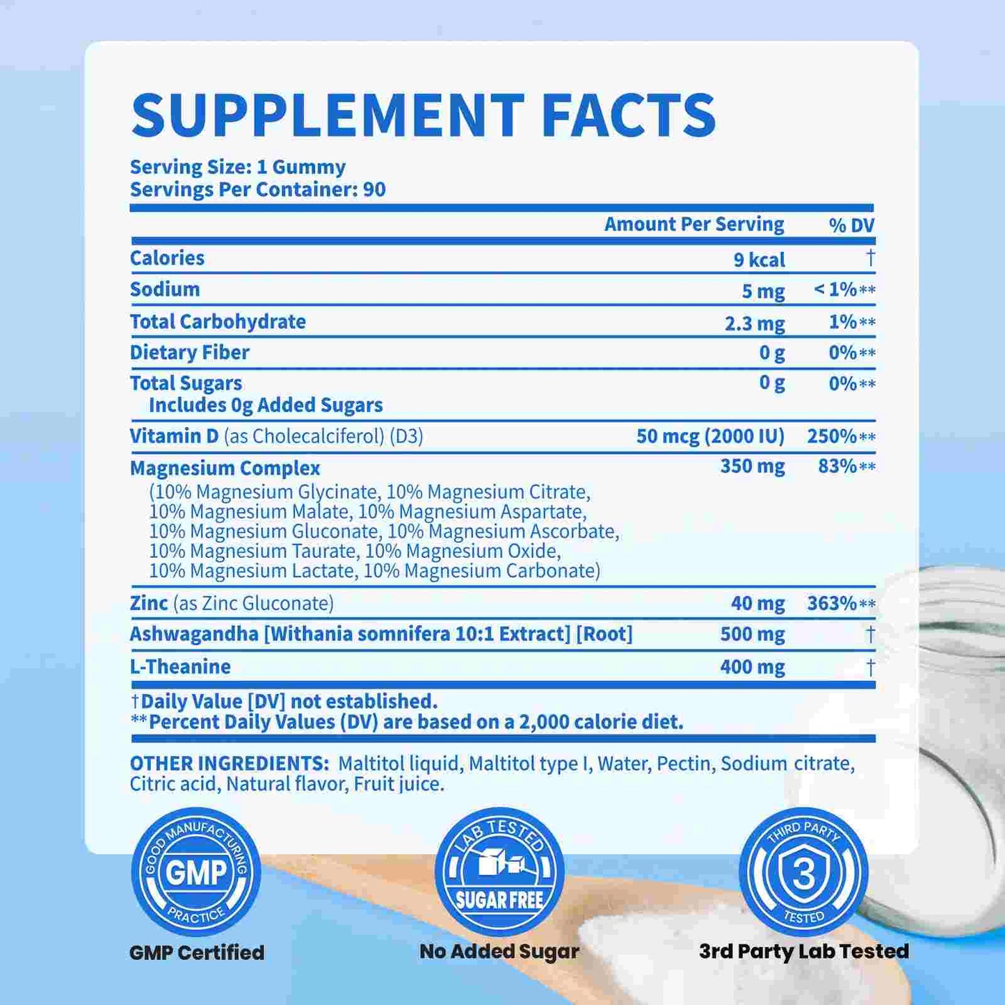 Deep Sleep & Stress Relief Magnesium Ashwagandha Complex
