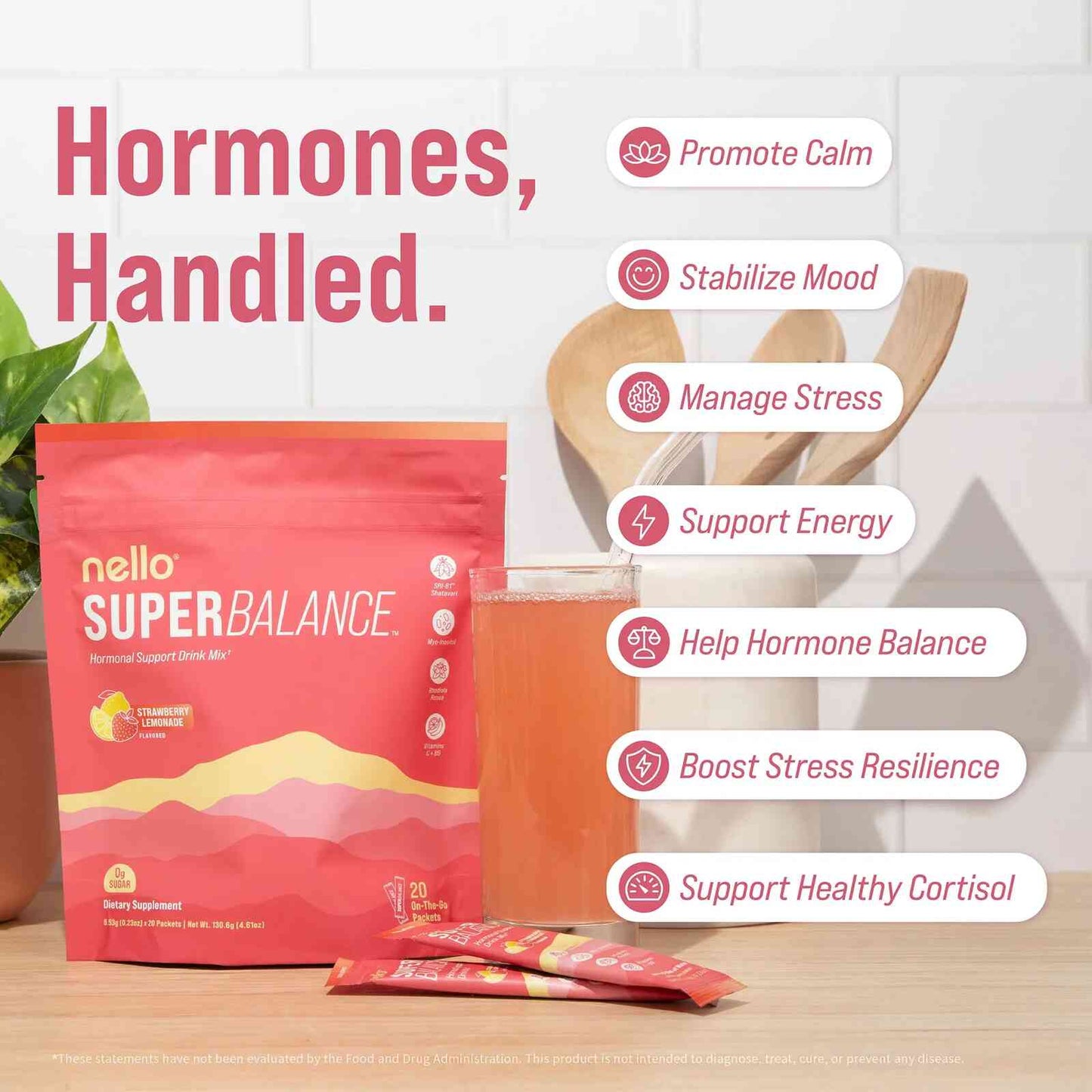 Hormonal Support Daily Drink Mix – Shatavari, Inositol & Rhodiola