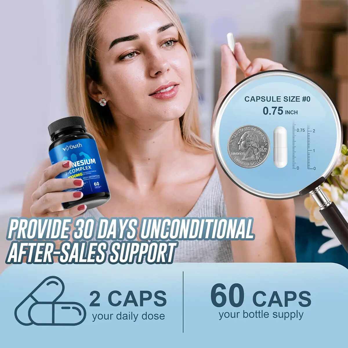 High-Absorption Magnesium Glycinate Capsules