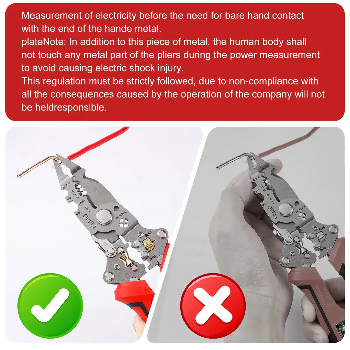 16-in-1 Wire Stripper Pliers with Voltage Detection