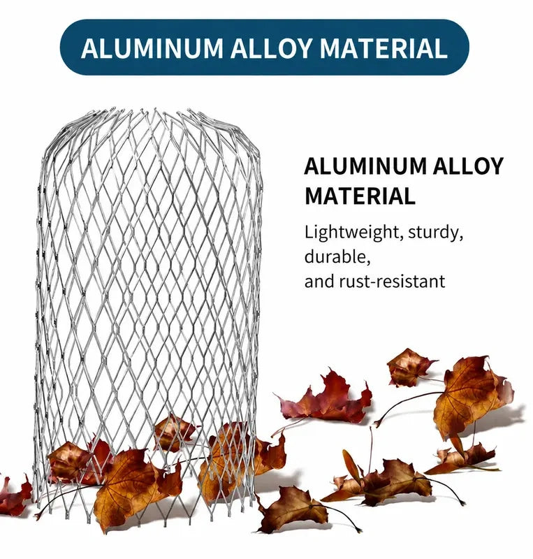 Aluminum Alloy Gutter Downspout Filters, Two-Piece Set