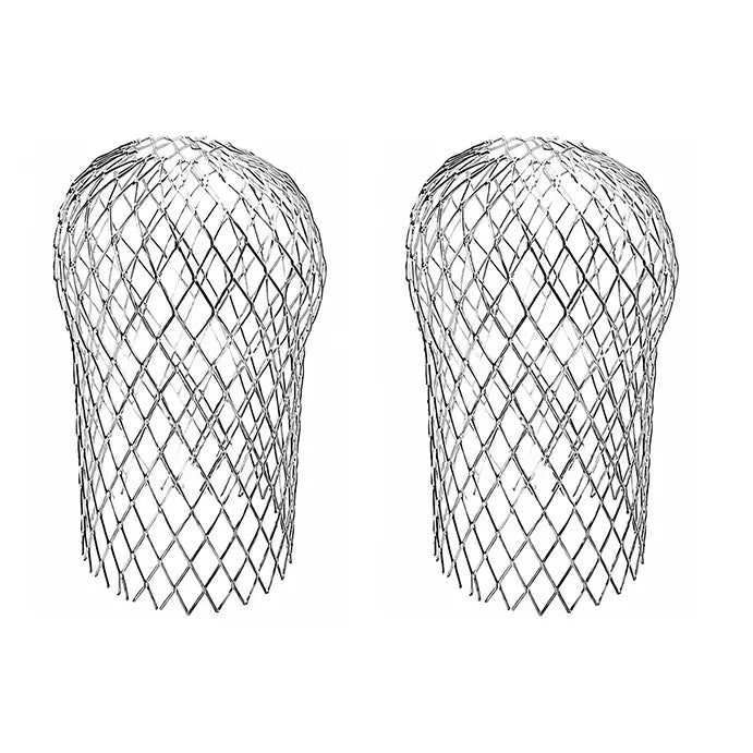 Aluminum Alloy Gutter Downspout Filters, Two-Piece Set