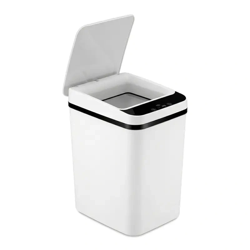 Slim Motion-Sensor Bathroom Trash Can