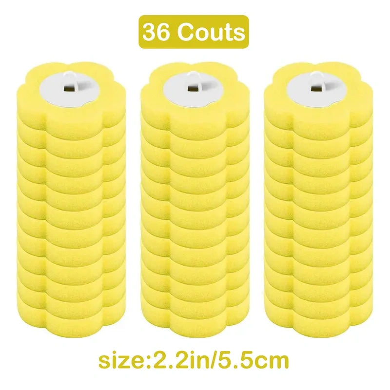 36-Piece Assorted Disposable Toilet Brush Refill Pack