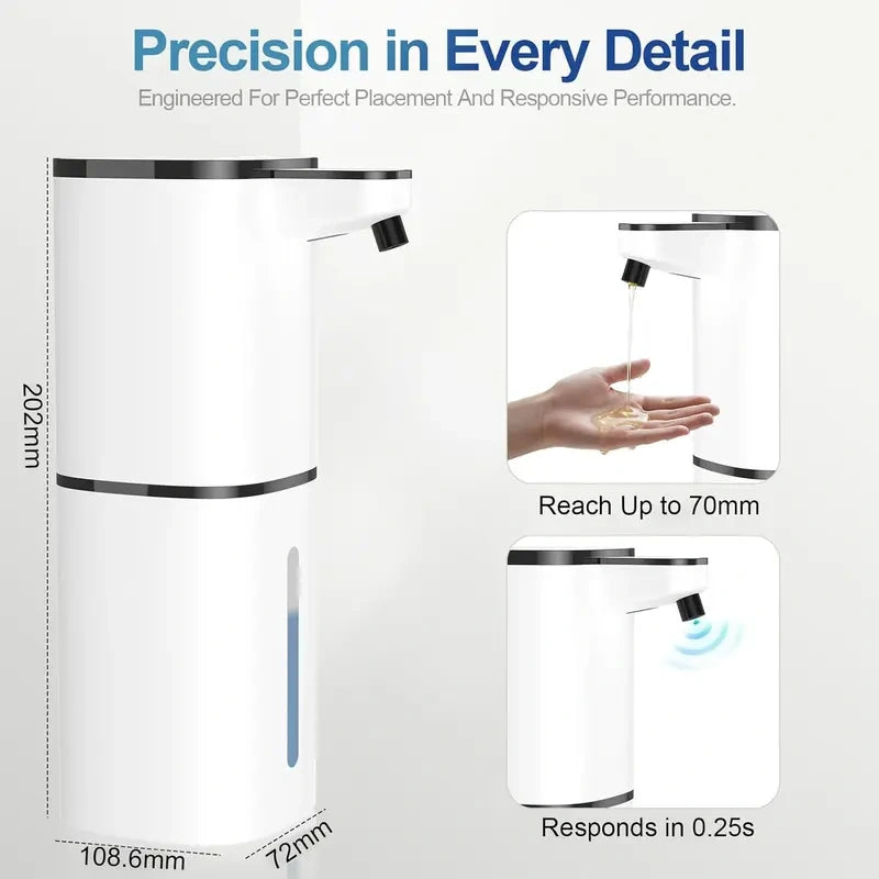 Touchless Soap Dispenser with Adjustable Dispensing Levels