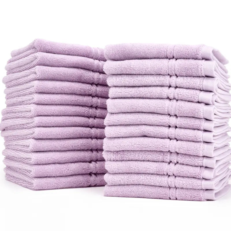 Home Reflections Cotton Washcloths, Oatmeal 24-Piece Set