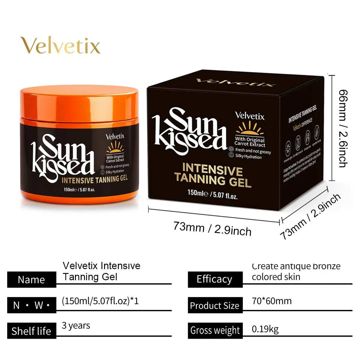 Fast-Acting Intensive Tanning Gel