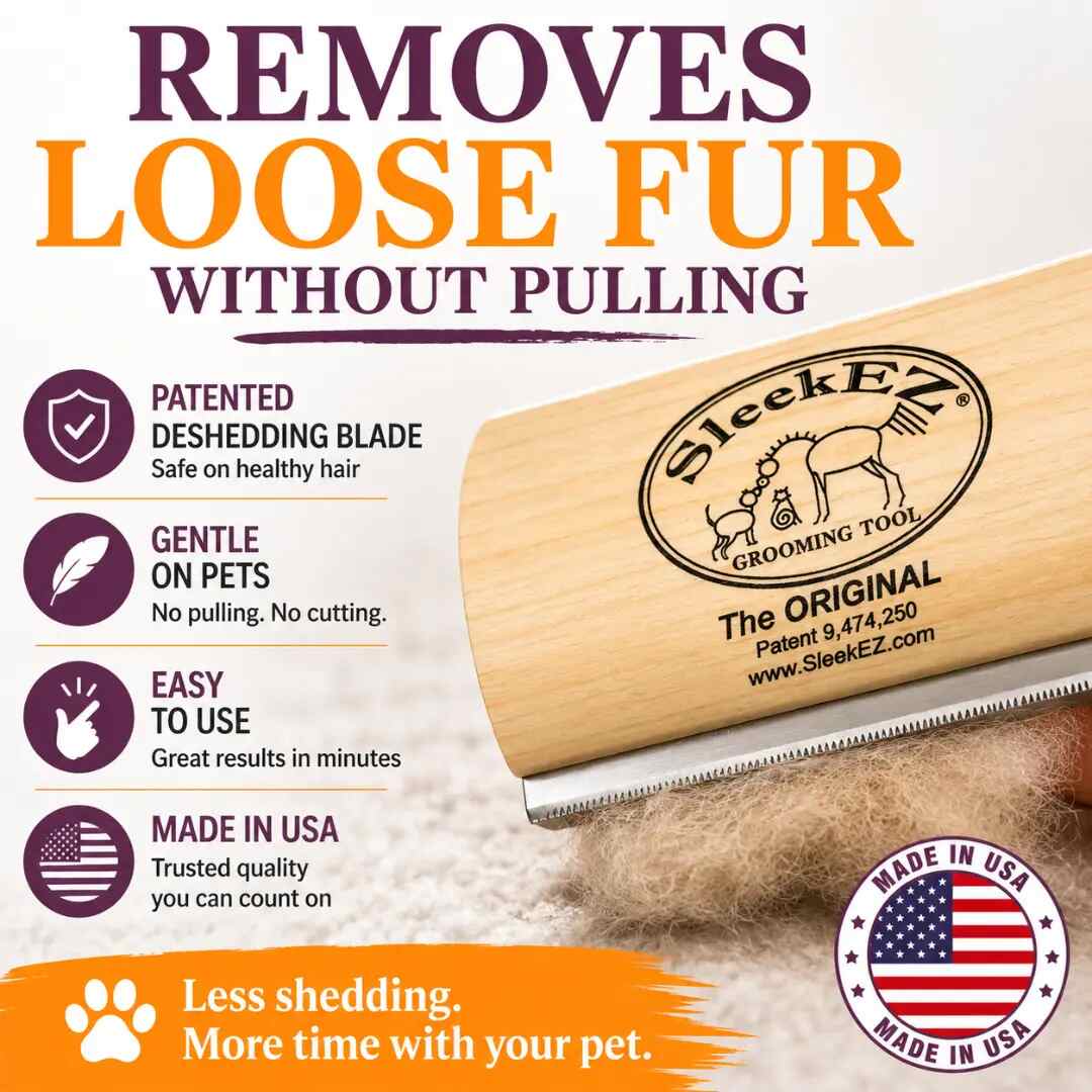 5-Inch Pet Deshedding Tool — Remove 95% Loose Hair