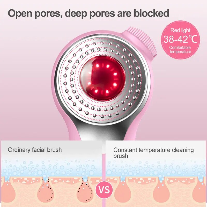 Radiance-Boosting LED Light Therapy & Sonic Facial Cleansing Brush