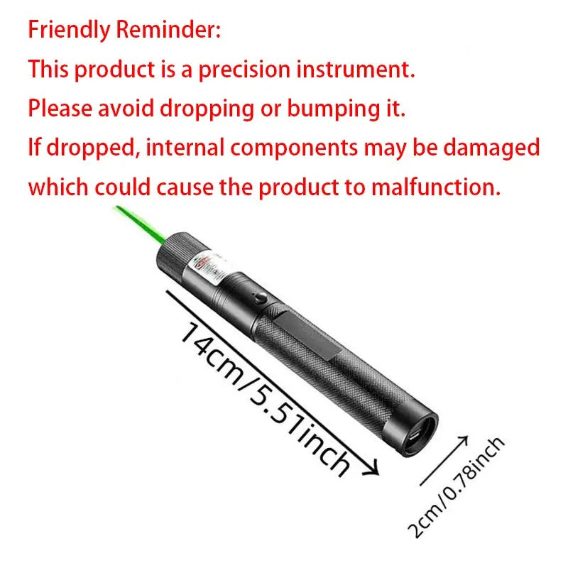 BeamPro Rechargeable Green Laser Pointer – Long-Range Presentation & Outdoor Light