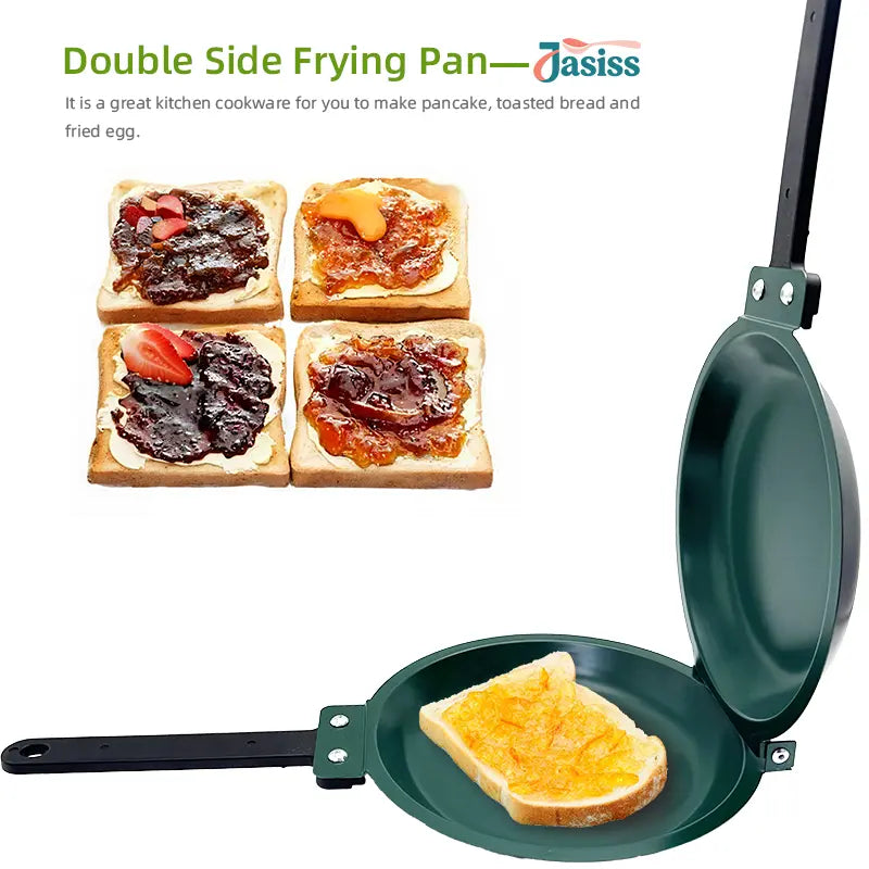 FlipMate Double-Sided Nonstick Frying Pan – Easy Pancake, Egg & Omelet Cooker