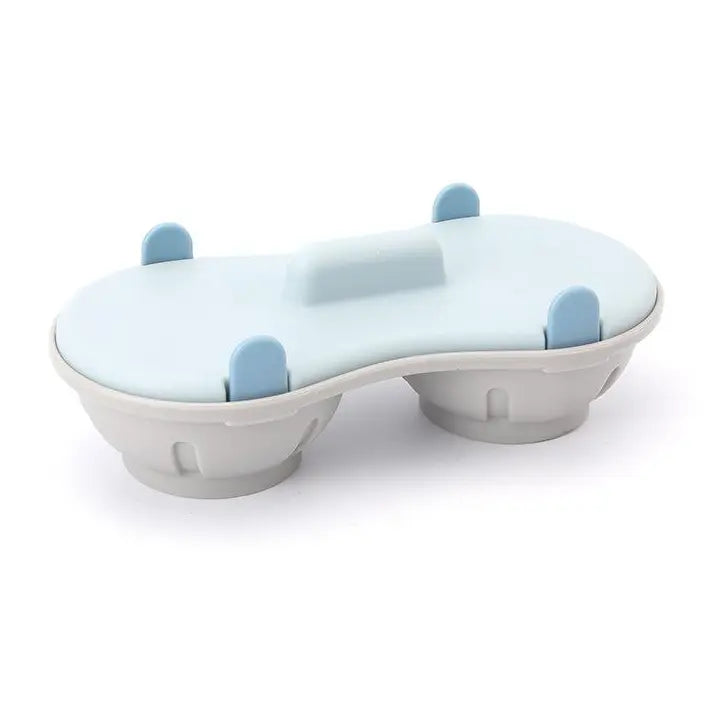 EggQuick Dual-Cavity Microwave Poacher – 2-Egg Cooker with Lid