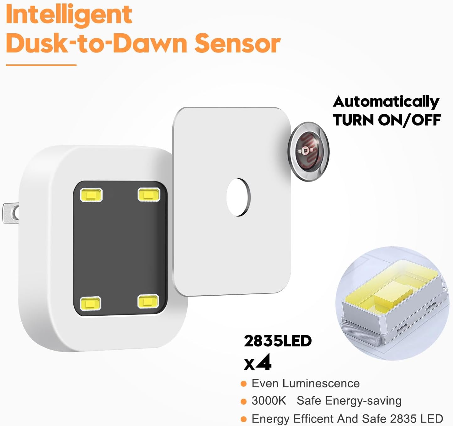 Smart Auto-Sensing LED Night Light: Soft Glow for Every Corner