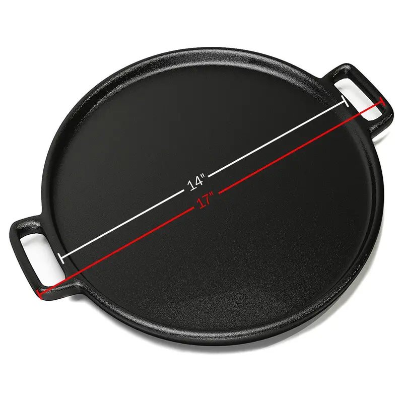 Pre-Seasoned Cast Iron Pizza Pan with Dual Handles - original gallery 2