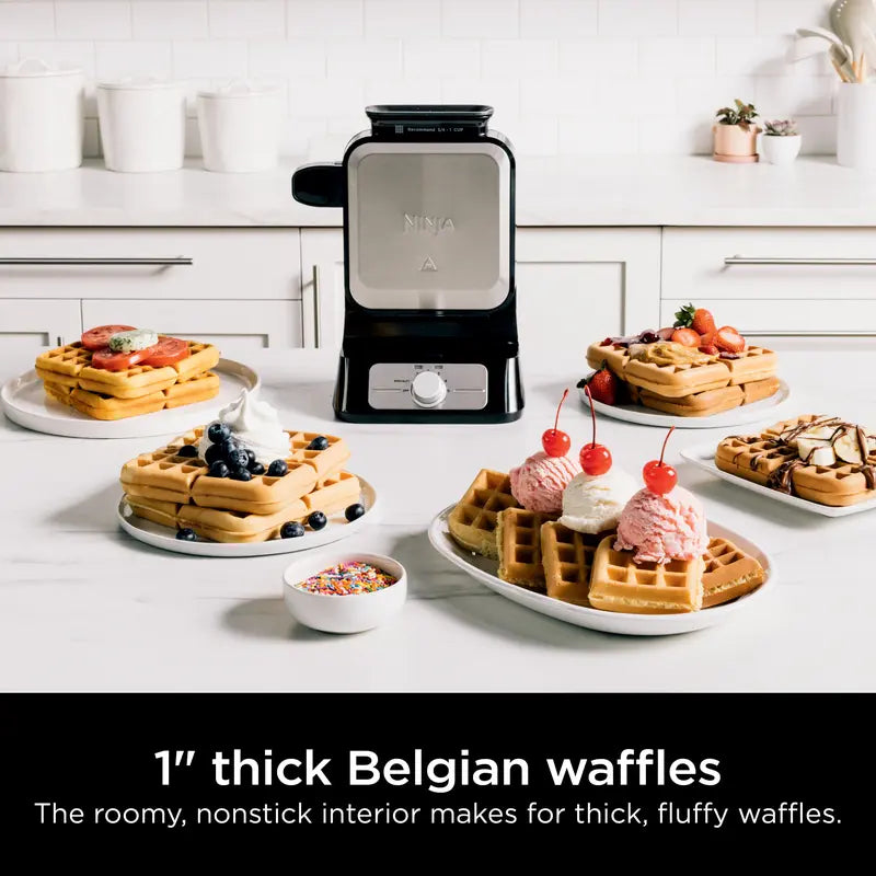 Ninja Belgian Waffle Maker PRO — Vertical NeverStick Design - original gallery 2