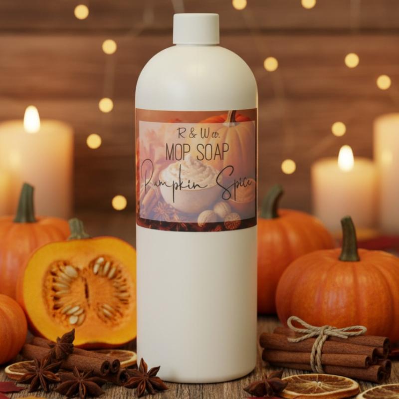 Pumpkin Spice mop soap bottle