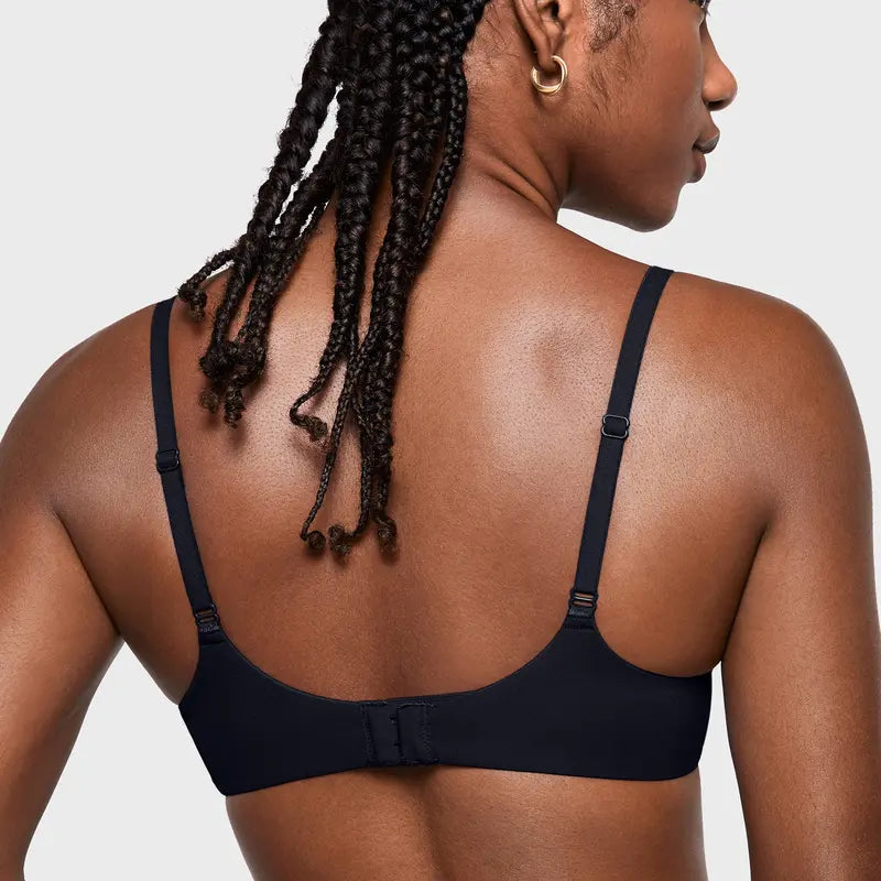 Unlined Plunge Underwire Bra - original gallery 2