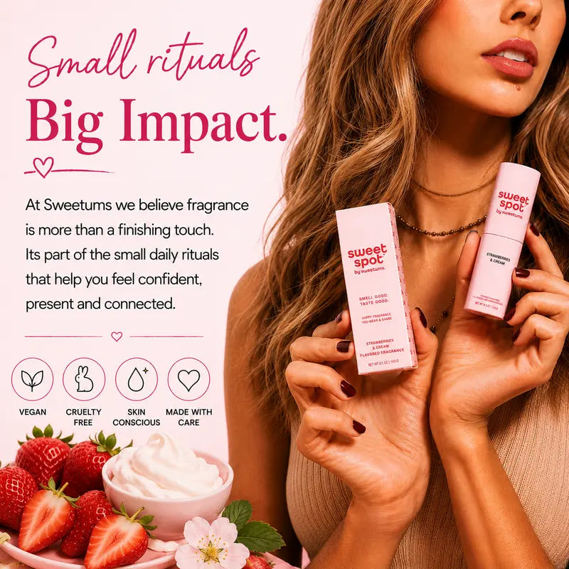 Strawberries & Cream Solid Fragrance Stick - original gallery 5