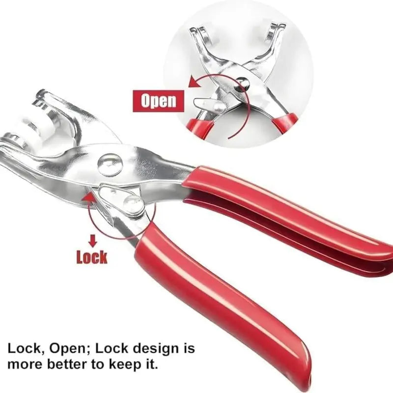 100-Piece Metal Snap Fastener Kit with Hand Pliers - original gallery 7