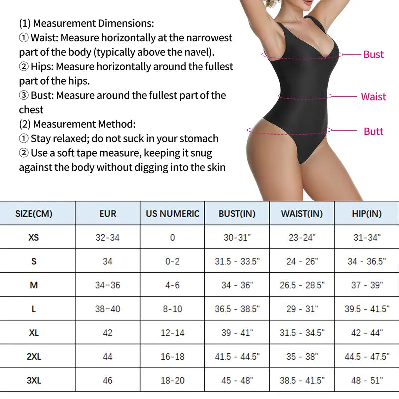Wireless Plunge Thong Bodysuit with Adjustable Straps - original gallery 2