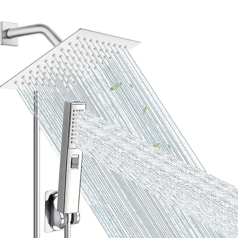 6-Inch Square Rainfall and Handheld Shower Kit — detail view 1