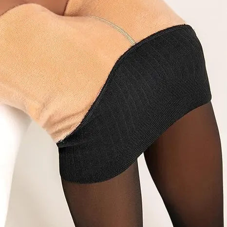 Fleece-Lined Closed-Foot Winter Tights - original gallery 7