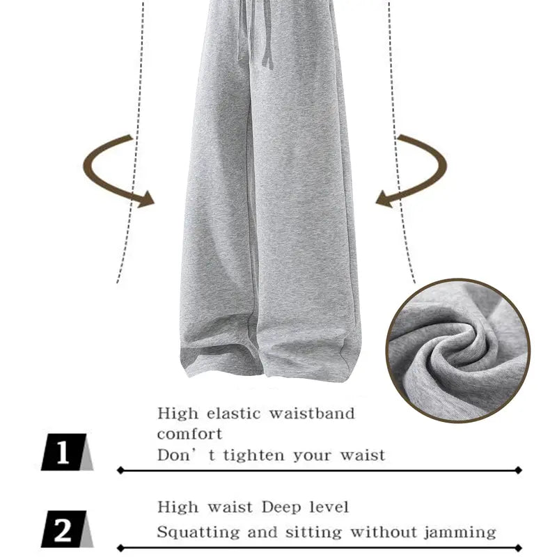 Cotton-Blend Wide-Leg Drawstring Pants — 2-Pack - original gallery 8