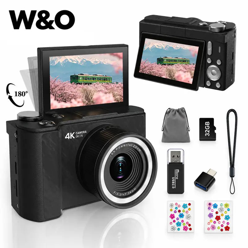 Flip-Screen Pocket Digital Camera — Mystic Black - original gallery 1