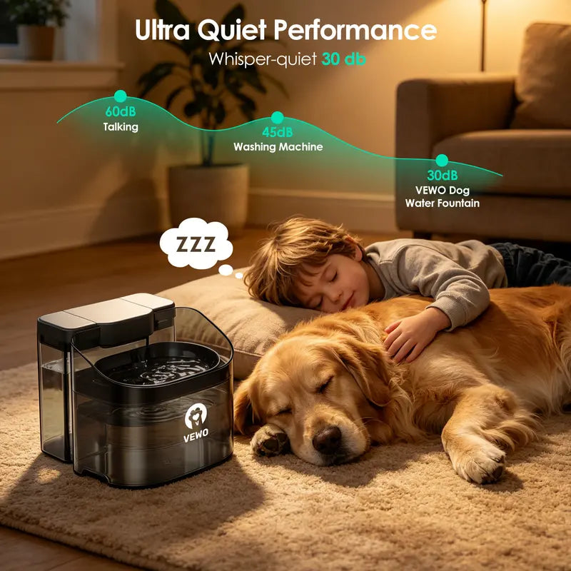 11L Large-Dog Water Fountain — Black - original gallery 5