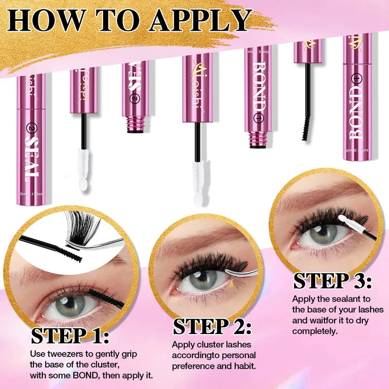 Black Bond & Seal Cluster Lash Adhesive — 2-Pack - original gallery 7