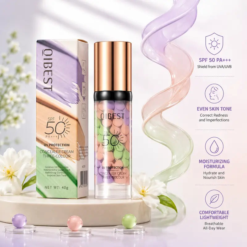 Qibest Three-in-One Color Correcting Primer — original source product view 5