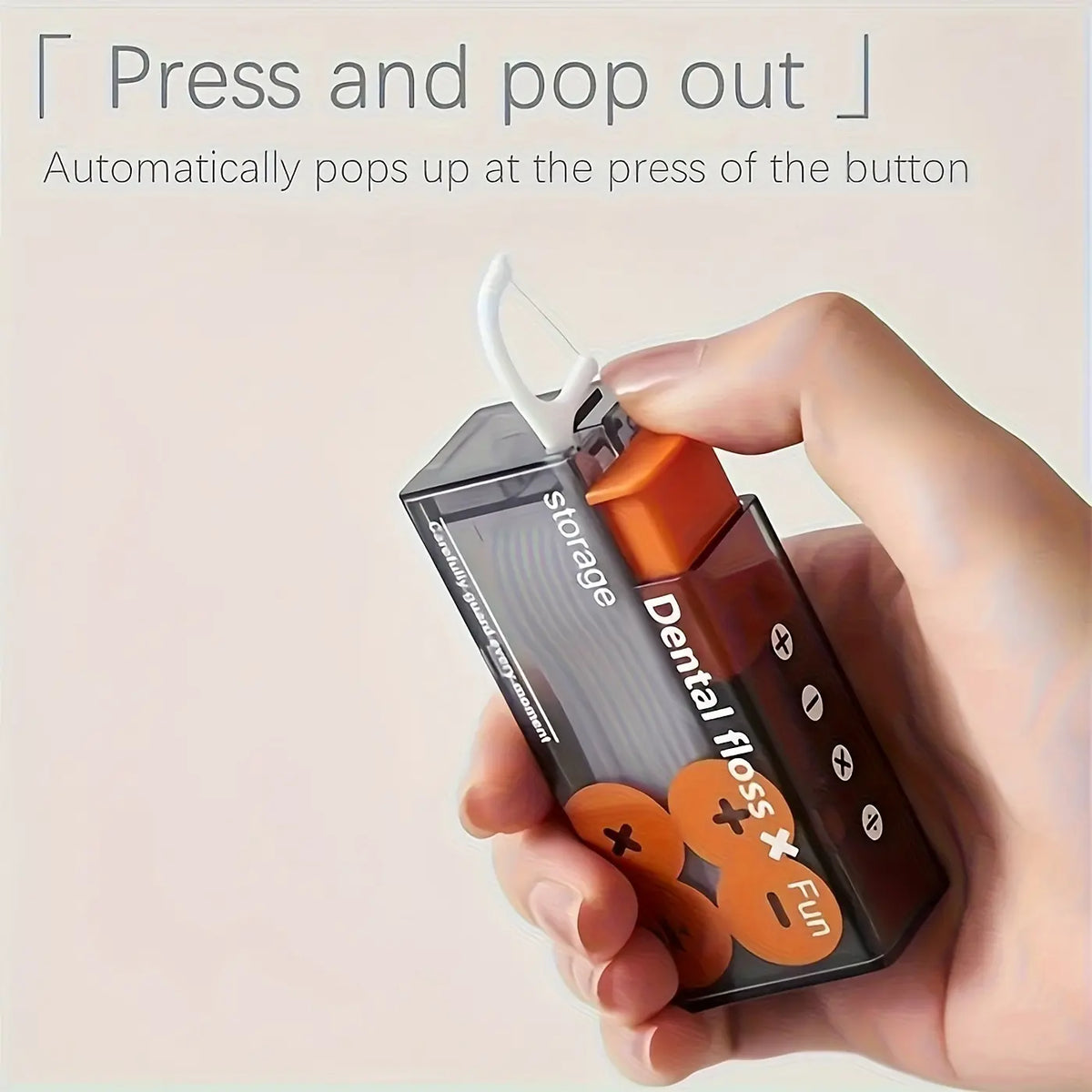 Portable Pop-Up Floss Pick Dispenser Case — detail view 4
