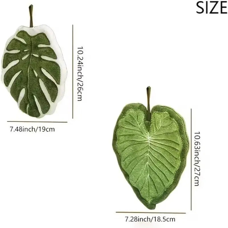 Two-Piece Leaf-Shaped Hanging Hand Towel Pack — detail view 2