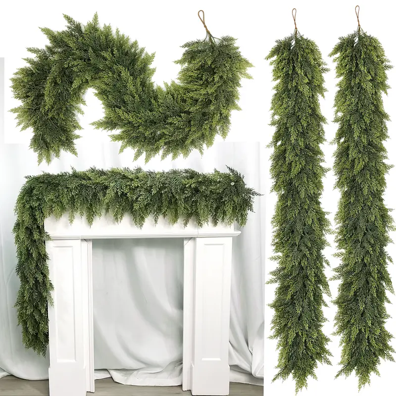 Real-Touch Artificial Cedar Garlands — 2 × 6 ft - original gallery 9