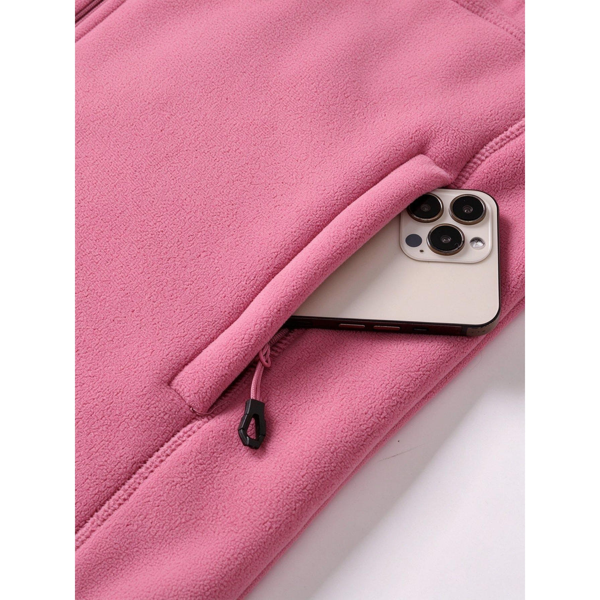 Women plush fleece jacket gallery 7