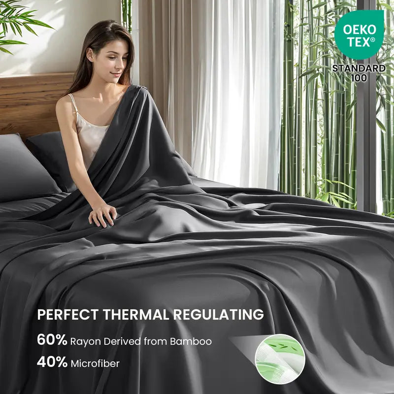 Bamboo-Rayon Blend Deep-Pocket Sheets — Twin & Twin XL - original gallery 3