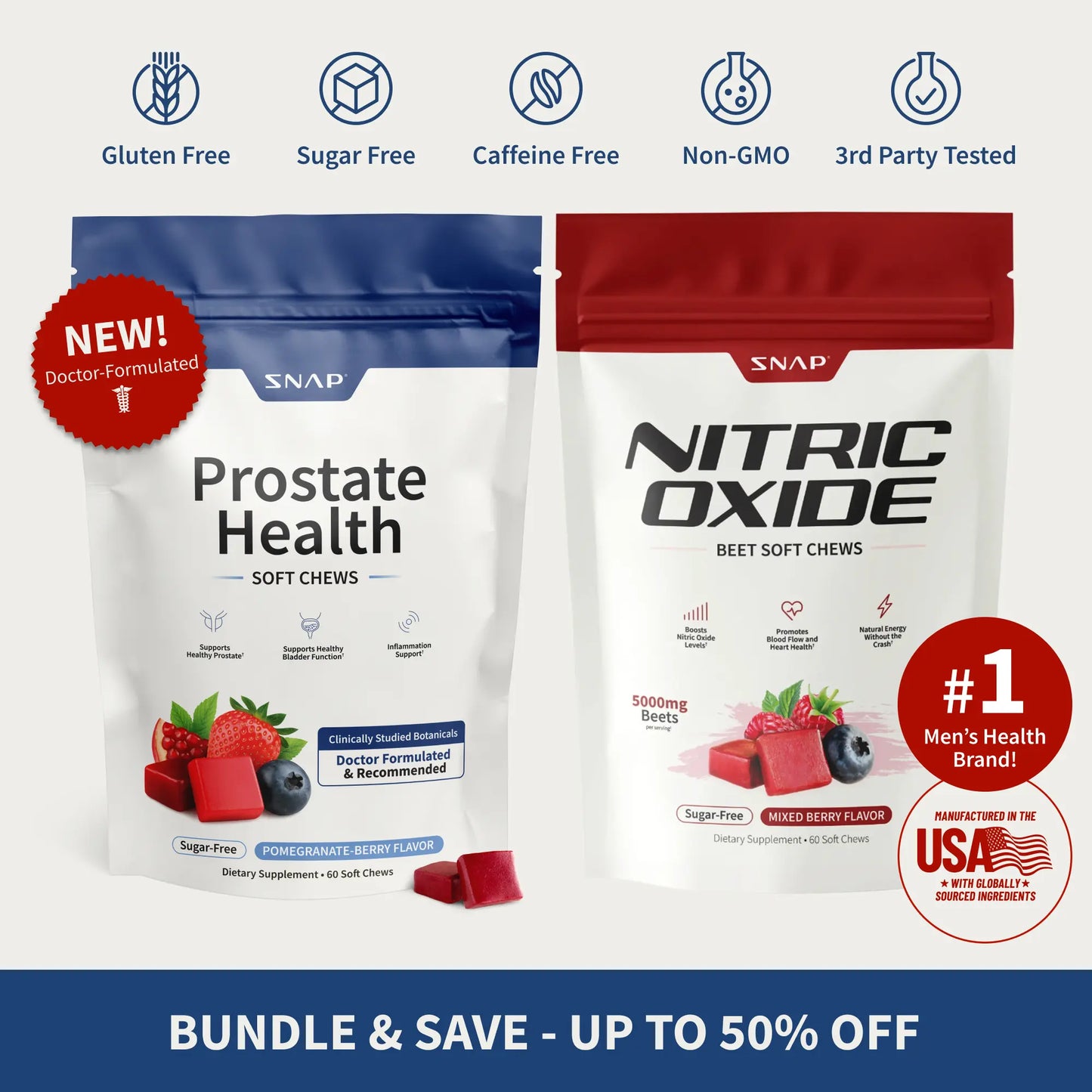 Doctor-Formulated Prostate & Nitric Oxide Chews – Restore Flow & Energy