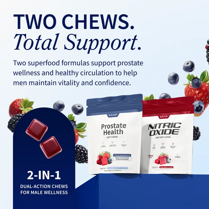 Doctor-Formulated Prostate & Nitric Oxide Chews – Restore Flow & Energy
