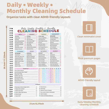Master Home Cleanliness Without Overwhelm: The Ultimate ADHD Cleaning Planner