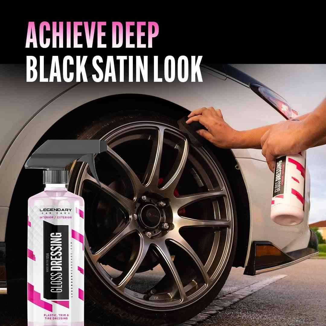 Ultra-Gloss Plastic, Trim & Tire Restorer Spray with Applicator