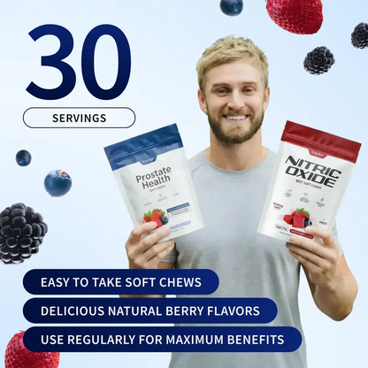Doctor-Formulated Prostate & Nitric Oxide Chews – Restore Flow & Energy