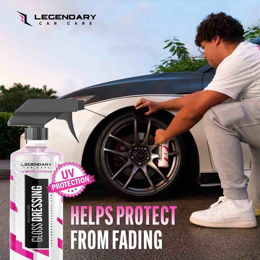 Ultra-Gloss Plastic, Trim & Tire Restorer Spray with Applicator