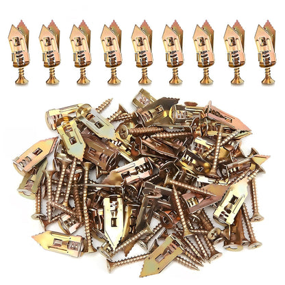 No-Drill Heavy Duty Steel Drywall Anchors Kit
