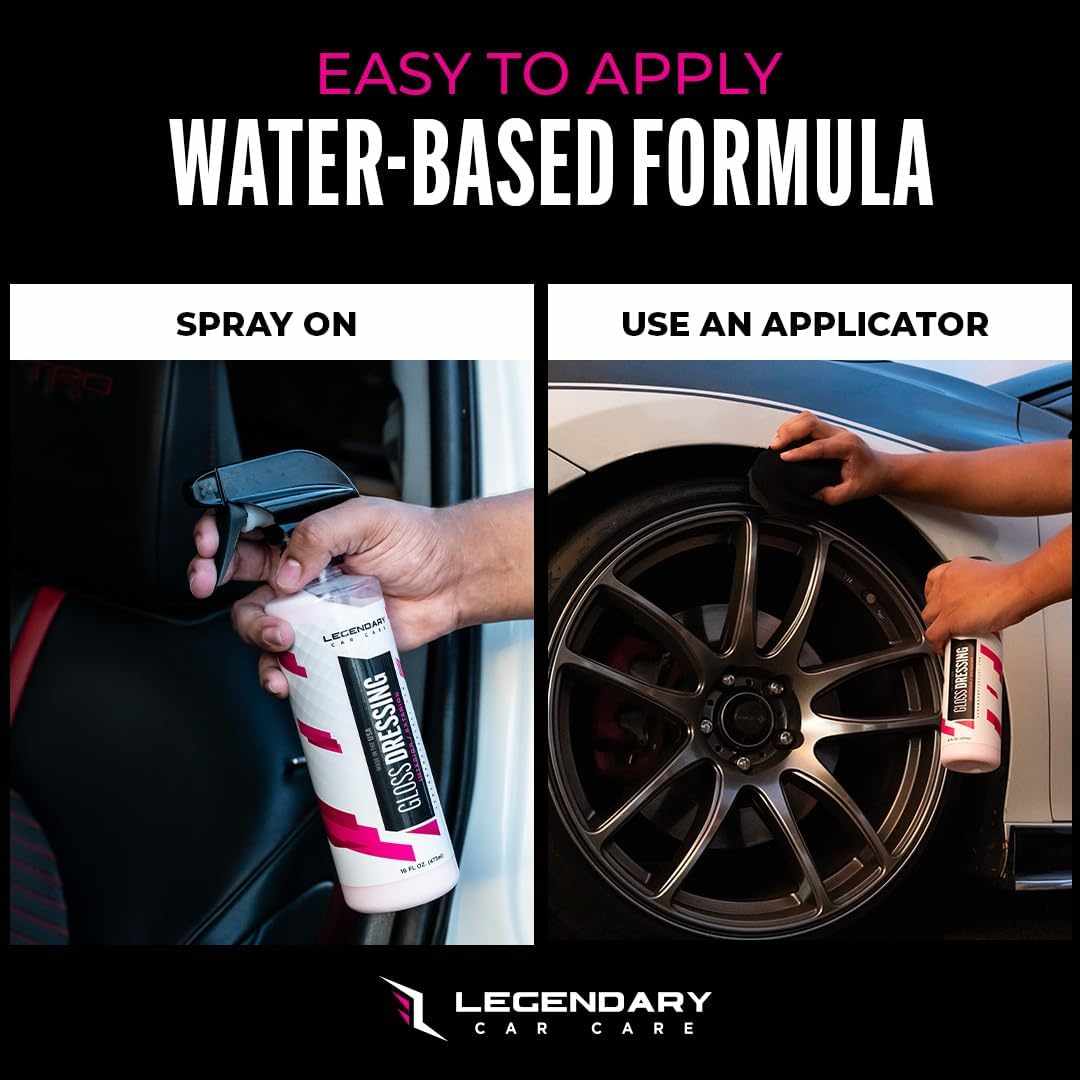Ultra-Gloss Plastic, Trim & Tire Restorer Spray with Applicator