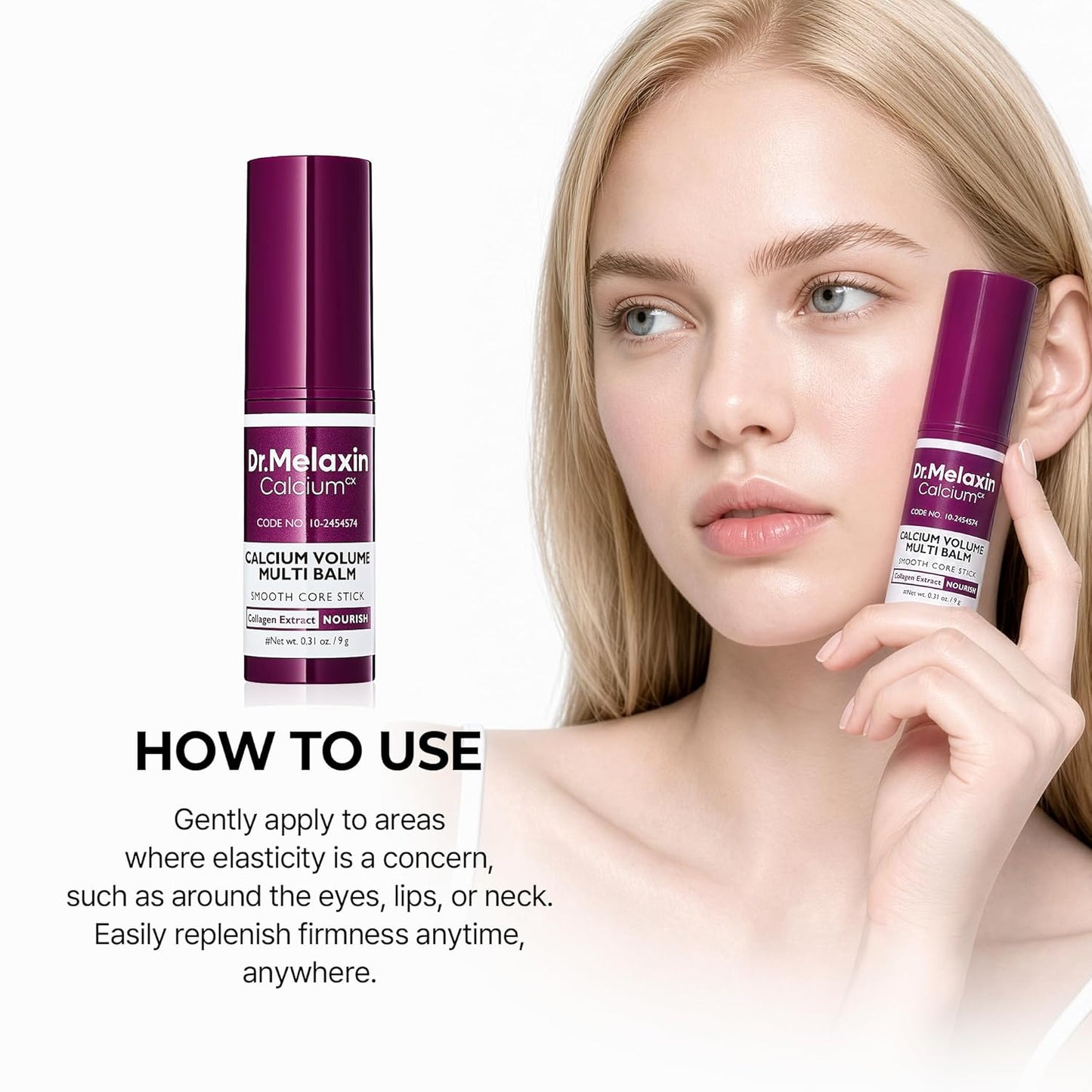 Swipe Away Wrinkles Anywhere, Anytime — Anti-Aging Calcium & Collagen Multi-Balm