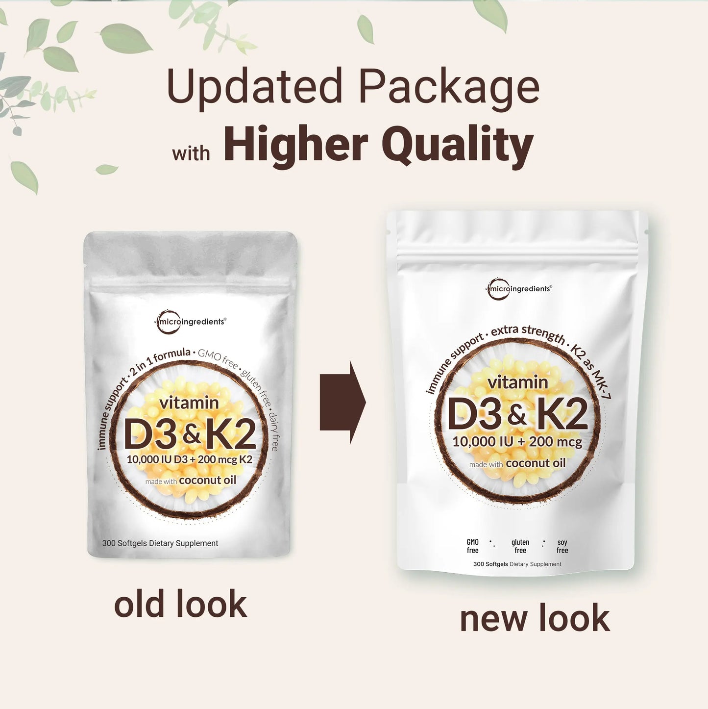 Maximize Bone Strength & Immunity with High-Potency Vitamin D3 + K2