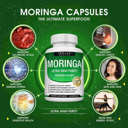 Organic Moringa 1200mg — Immune & Gut Support