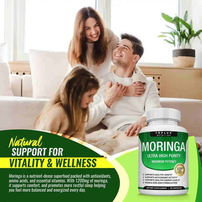 Organic Moringa 1200mg — Immune & Gut Support