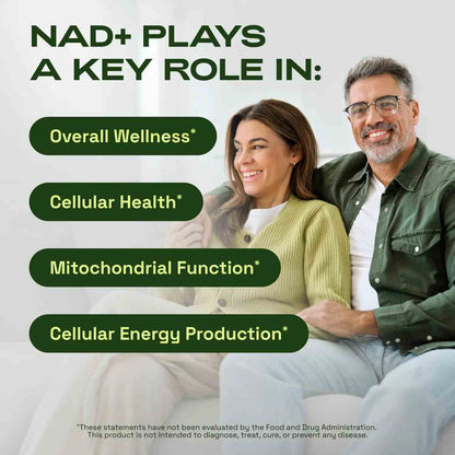 Maximum Absorption Liposomal NAD+ Supplement with Resveratrol & TMG